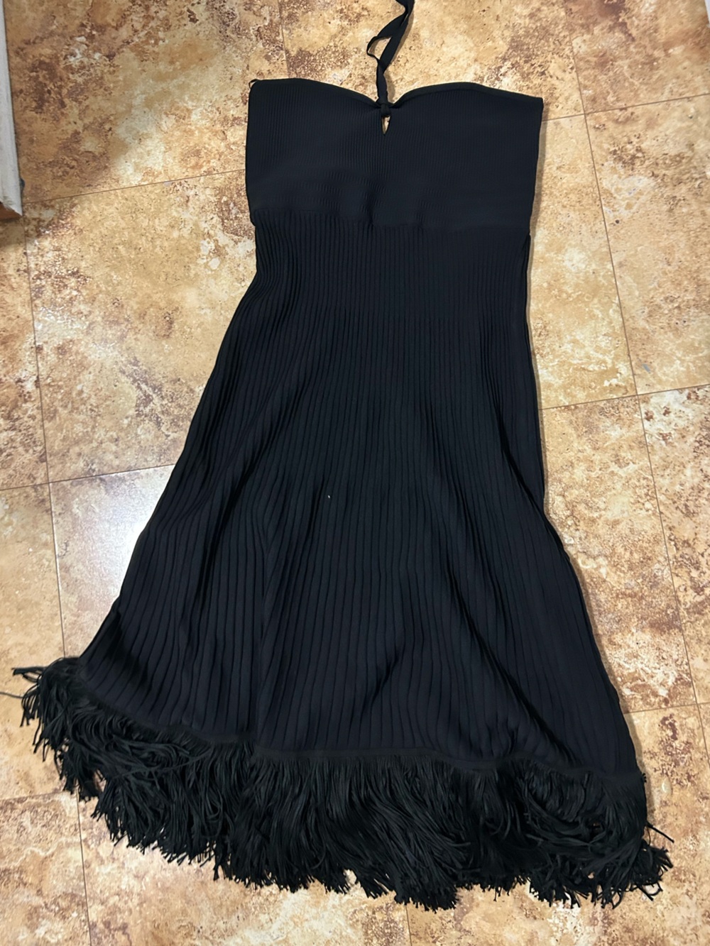 Express Black Ribbed Dress